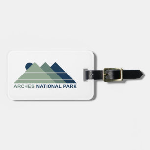 Arches National Park Mountain Sun Luggage Tag