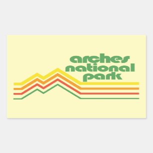 Arches National Park Rectangular Sticker