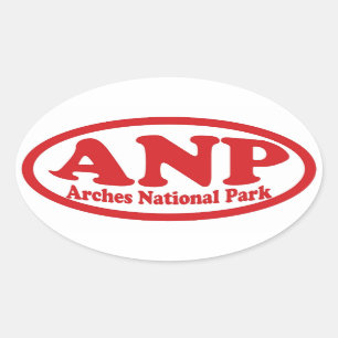 Arches National Park red oval sticker