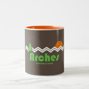 Arches National Park Retro Two-Tone Coffee Mug