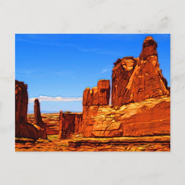 Arches National Park Rocks Postcard (Front)