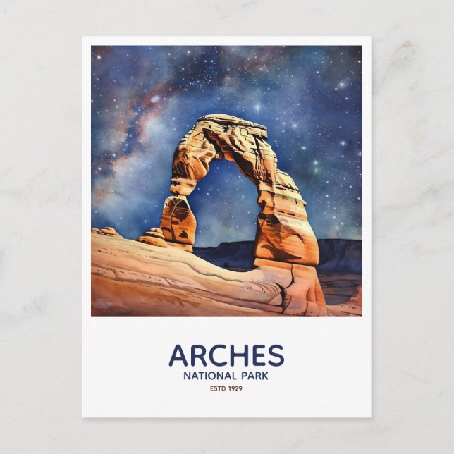 Arches National Park Save the Date Postcard (Front)