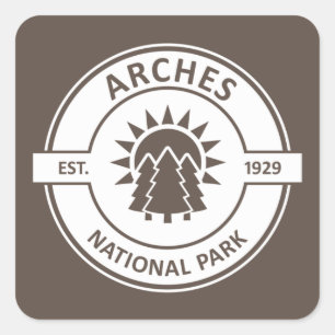 Arches National Park Square Sticker