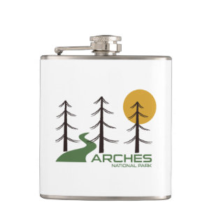 Arches National Park Trail Hip Flask