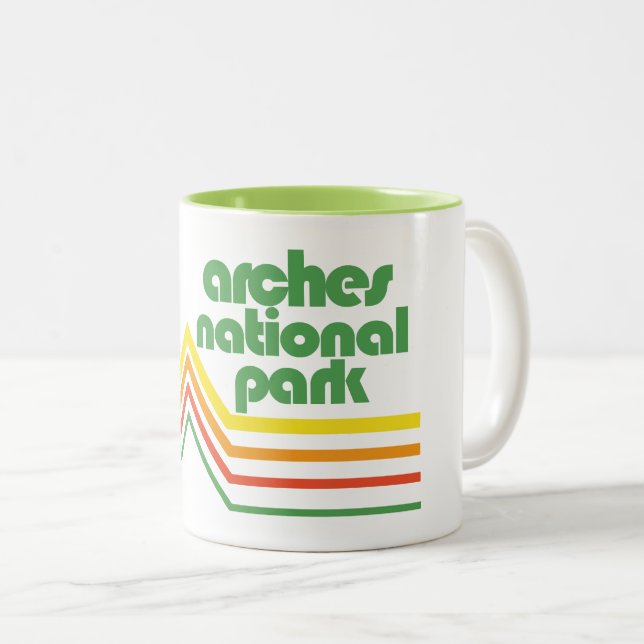 Arches National Park Two-Tone Coffee Mug (Front Right)