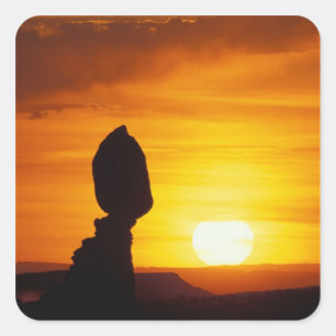 Arches National Park, UT Balance Rock at Square Sticker