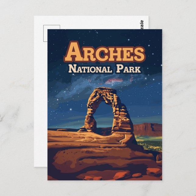 Arches National Park Utah Delicate Arch Moab Postcard (Front/Back)