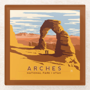 Arches National Park   Utah Glass Coaster