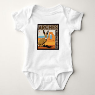Arches National Park, Utah Jackrabbit Baby Bodysuit