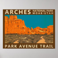Arches National Park Utah Park Avenue Trail 2