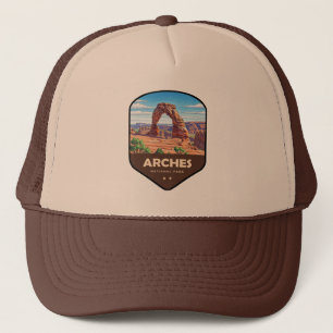 Arches National Park Utah Shield Trucker Hat