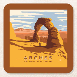 Arches National Park   Utah Square Paper Coaster