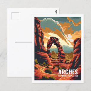 Arches National Park Utah USA National Parks Postcard