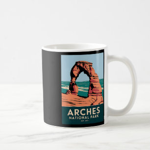 Arches National Park Vintage Camping Hiking Men Wo Coffee Mug