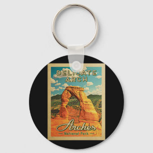 Arches National Park - Vintage Delicate Arch Key Ring