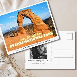 Arches National Park Wedding Save the Date Postcard