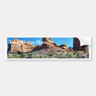 Arches National Parks Balancing Stones Balanced Bumper Sticker