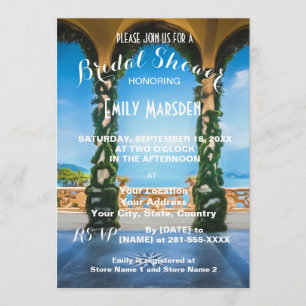 Arches of Italy Elegant Bridal Shower Invitation
