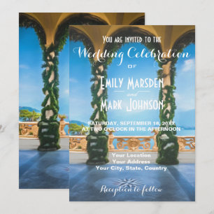 Arches of Italy Elegant Wedding Invitation