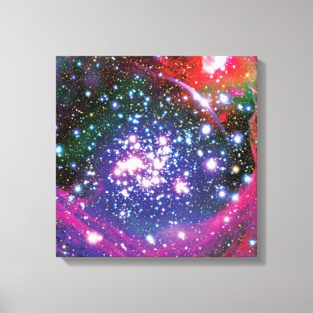 Arches Star Cluster Colourful Artist Impression Canvas Print (Front)