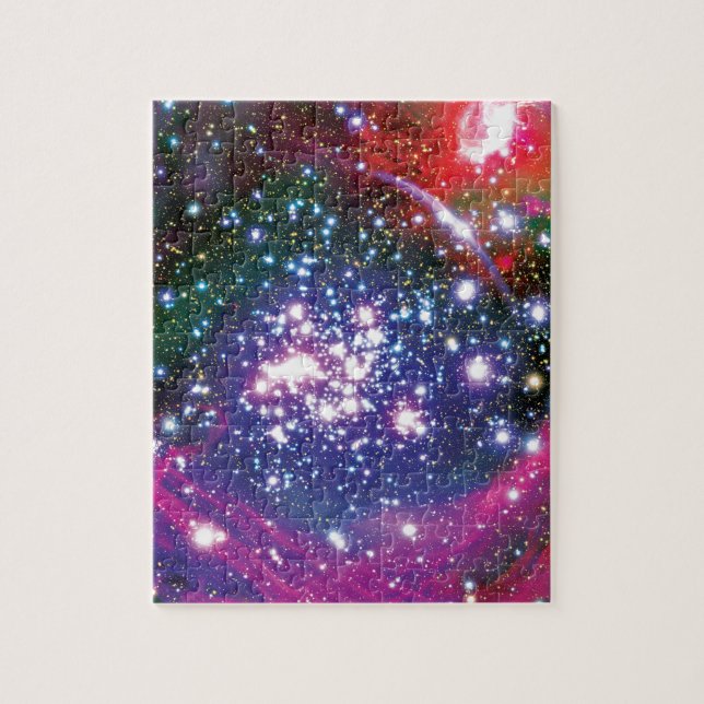 Arches Star Cluster Colourful Artist Impression Jigsaw Puzzle (Vertical)