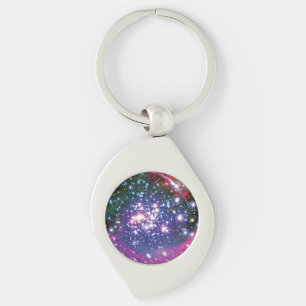 Arches Star Cluster Colourful Artist Impression Key Ring