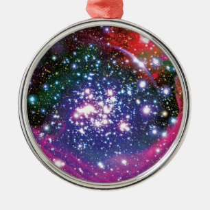 Arches Star Cluster Colourful Artist Impression Metal Tree Decoration