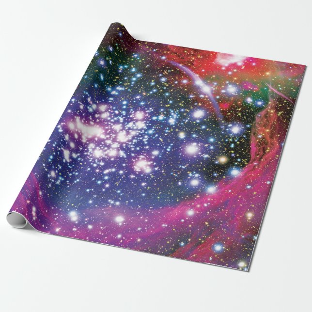 Arches Star Cluster Colourful Artist Impression Wrapping Paper (Unrolled)