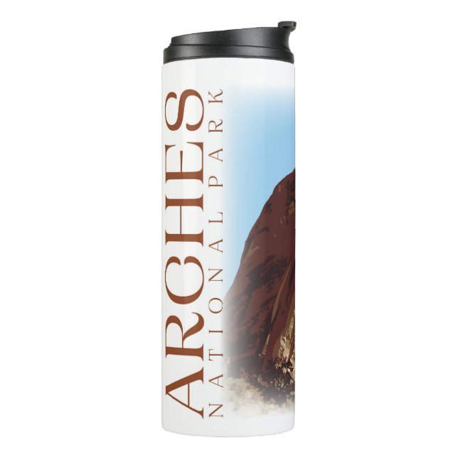 Arches Tumbler, National Park Travel Mug (Rotated Left)