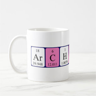 Archibald periodic table name mug
