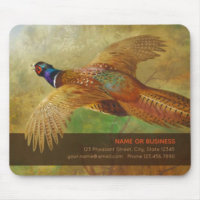 Archibald Thorburn Flying pheasant Promotional Mouse Mat (Front)