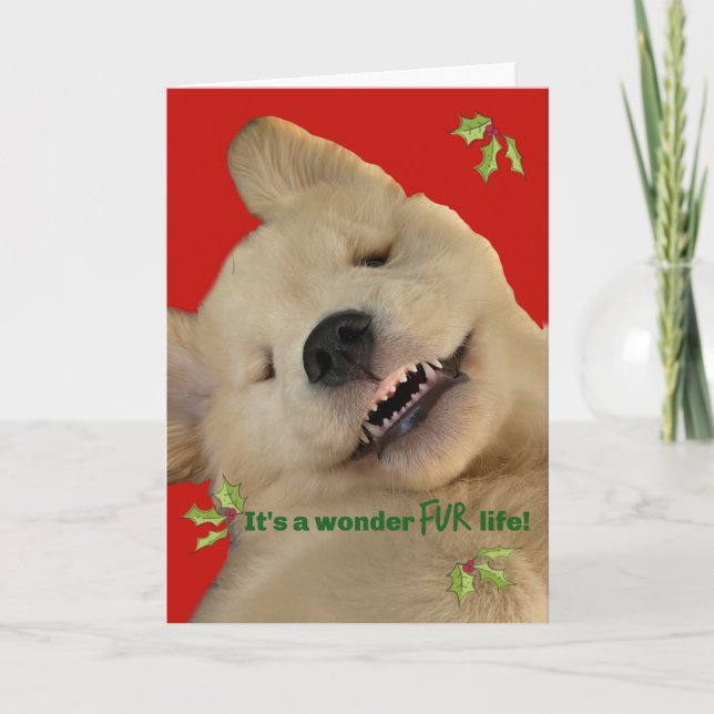 Archie Christmas Smile Thank You Card (Front)