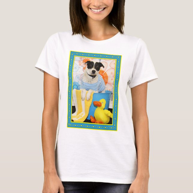 Archie - Jack Russell Rat Terrier Mix -6 T-Shirt (Front)