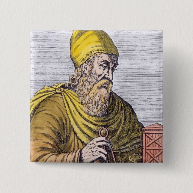 Archimedes 15 Cm Square Badge (Front)