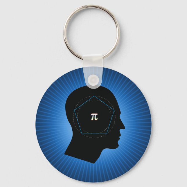 Archimedes' Approximation of Pi Key Ring (Front)