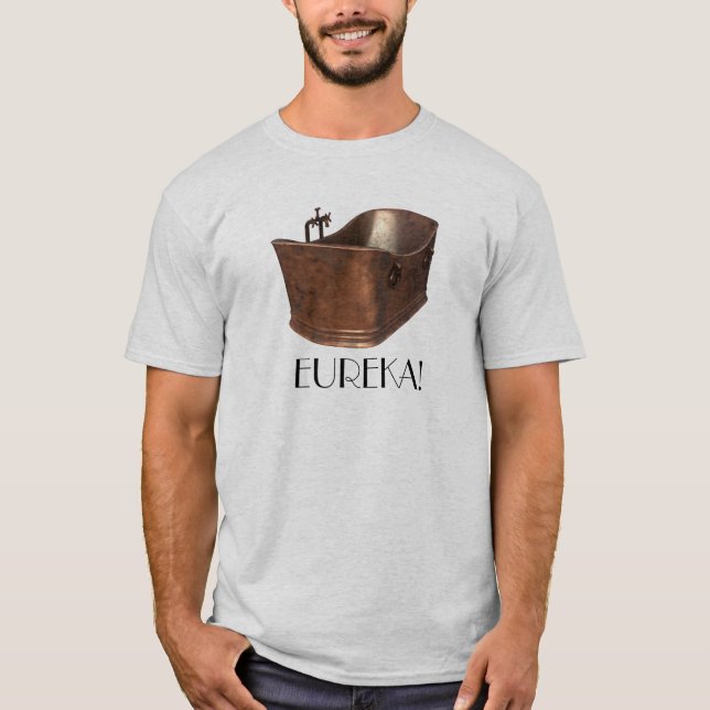 Archimedes Bathtub T-Shirt (Front)