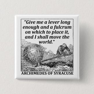 Archimedes Lever 15 Cm Square Badge
