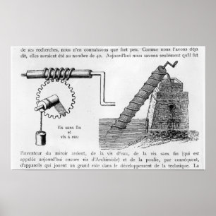 Archimedes screw poster