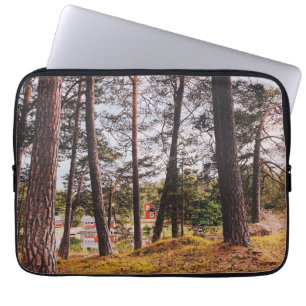Archipelago summer evening laptop sleeve