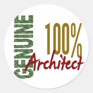 Architect 100% Genuine Classic Round Sticker