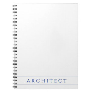 ARCHITECT 6.5x8.75 Spiral Notebook / Navy Blue