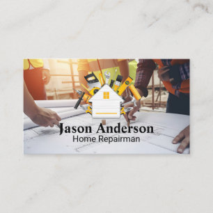 Architect and Engineers Home Repair Tools Business Card