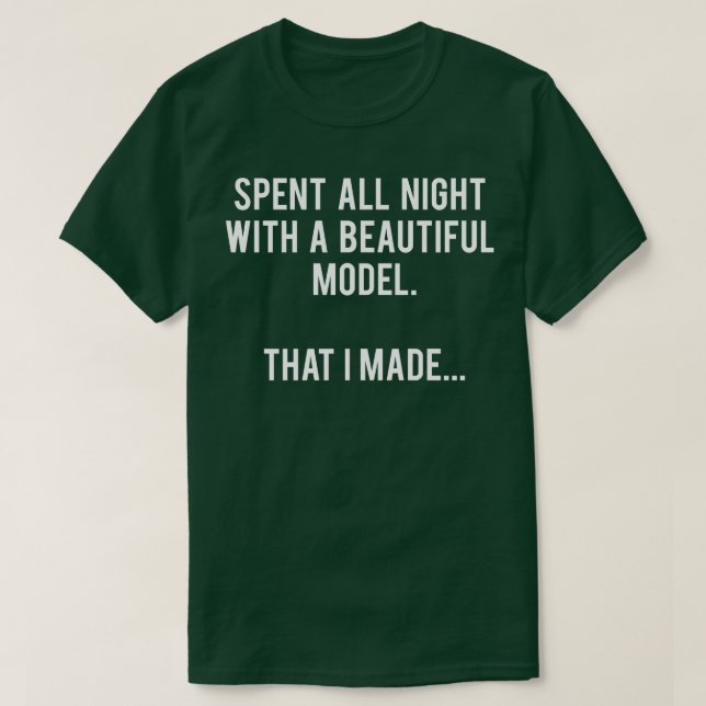 Architect and his beautiful model T-Shirt (Design Front)
