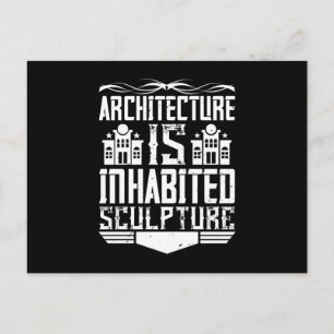 Architect - Architecture Is Inhabited Sculpture Postcard