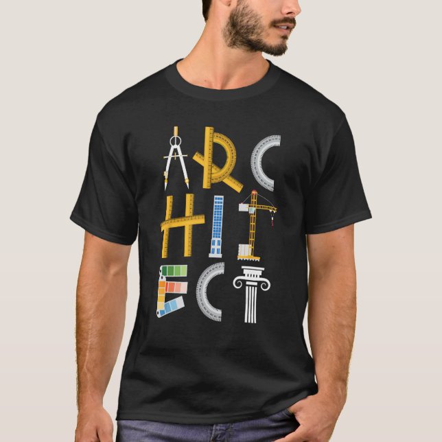 Architect - Artwork Drawing Design Architecture Co T-Shirt (Front)