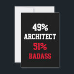 Architect Badass Card<br><div class="desc">Funny and awesome birthday gift for mothers day,  fathers day,  christmas,  for mum,  dad,  lover,  husband and wife</div>