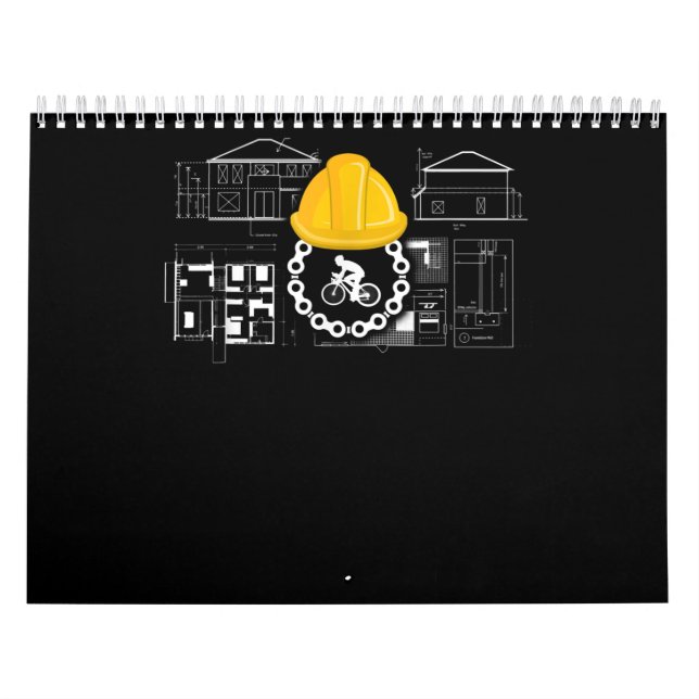 architect bicycling  cycling and architecture gift calendar (Cover)