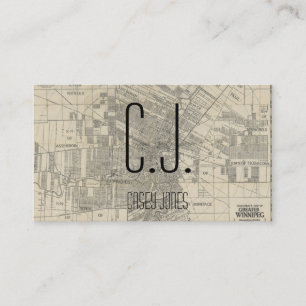 architect blueprint business card