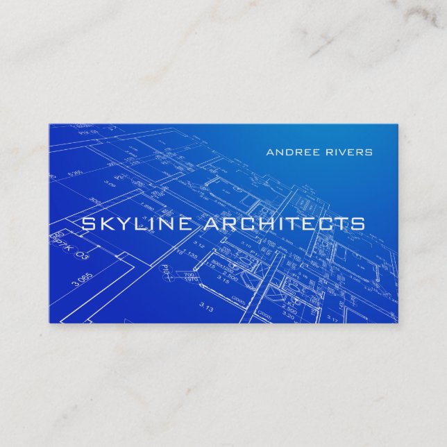 Architect, Builder, General Contractor Business Card (Front)