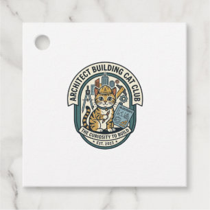 Architect Building Cat Cat Graphic Tee Art - Archi Favour Tags